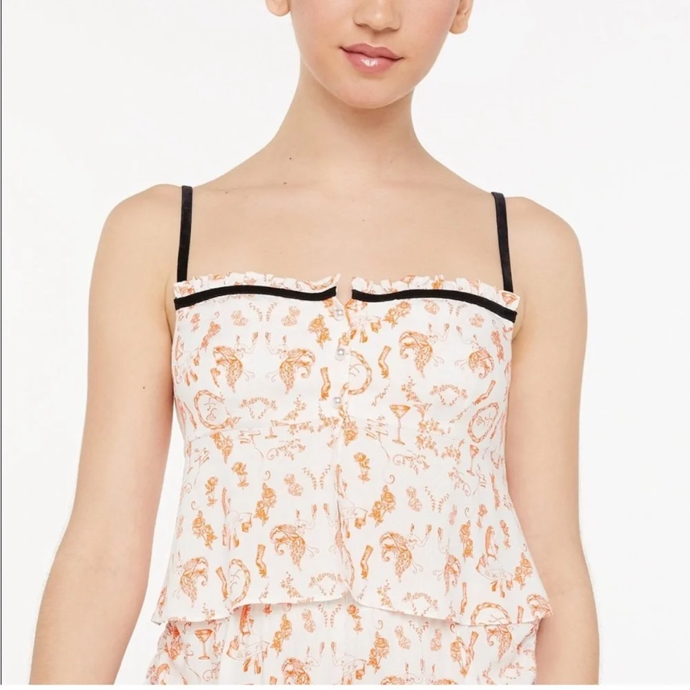 Savage X Fenty Underpinnings‎ Sleep Cami & Short Set size 2X Coquette Whimsygoth